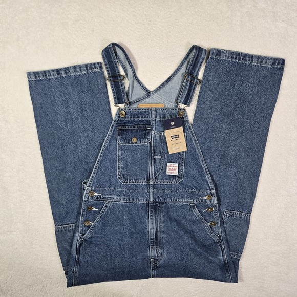 Levi's Other - $120 Levis Workwear Loose Overalls Mens Size Small Denim Cotton Blue S